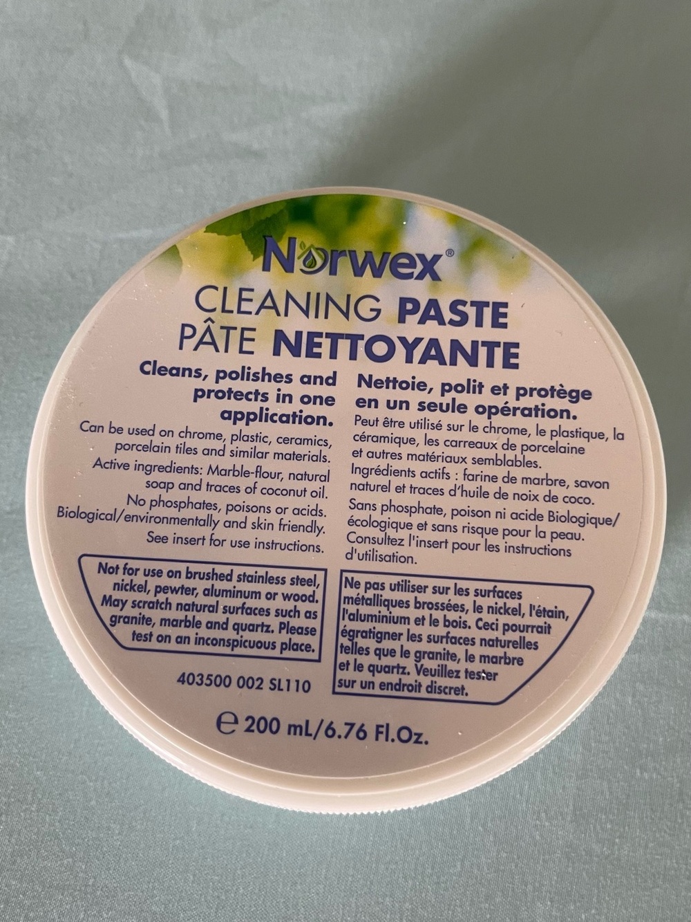 NEW Norwex Cleaning Paste Full Size